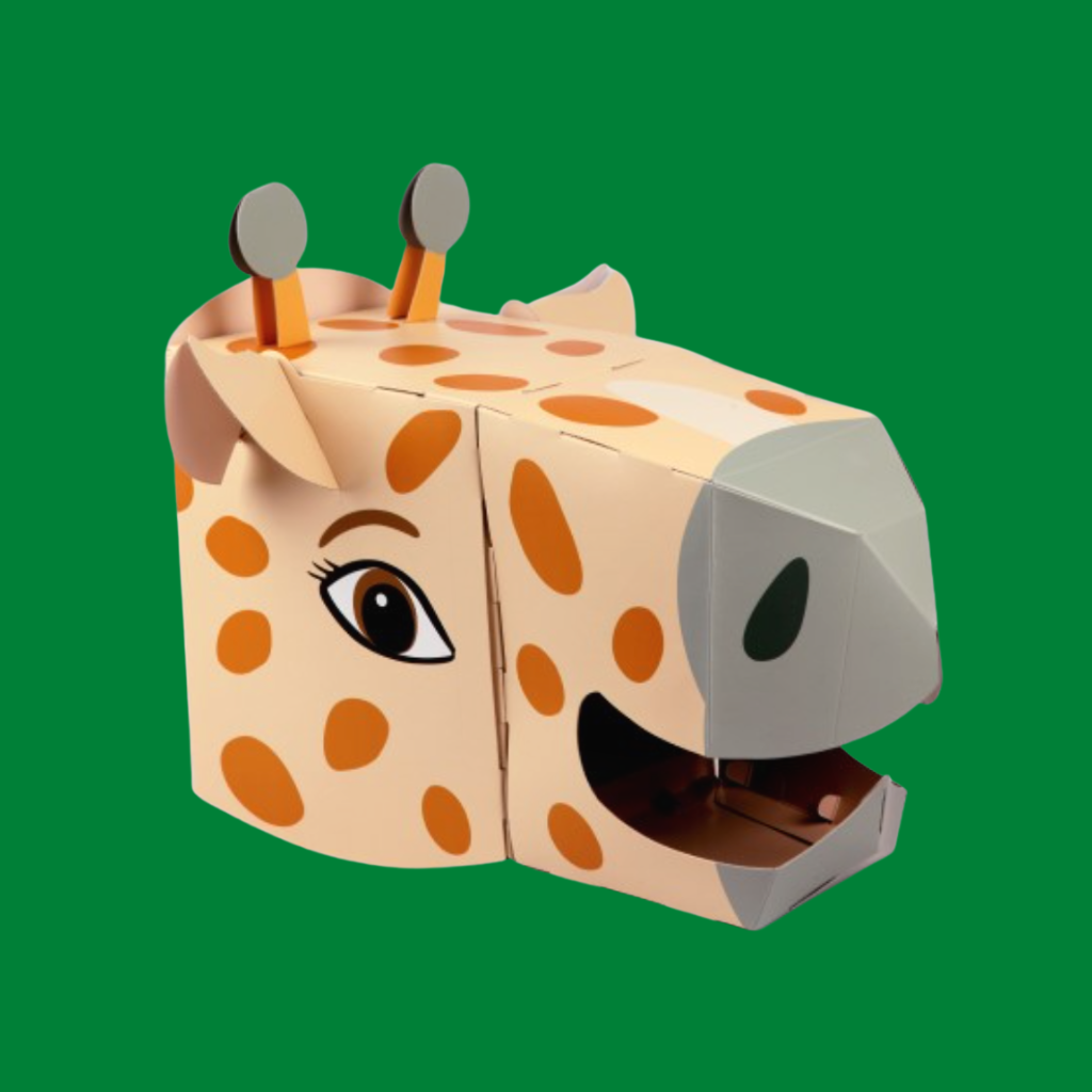 Giraffe 3D Mask Card Craft