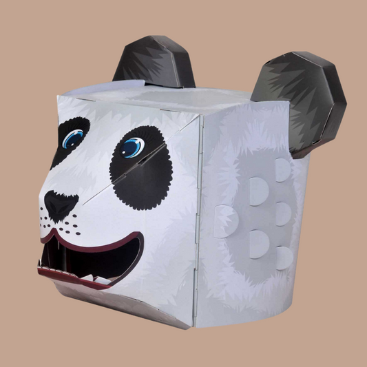Panda 3D Mask Card Craft