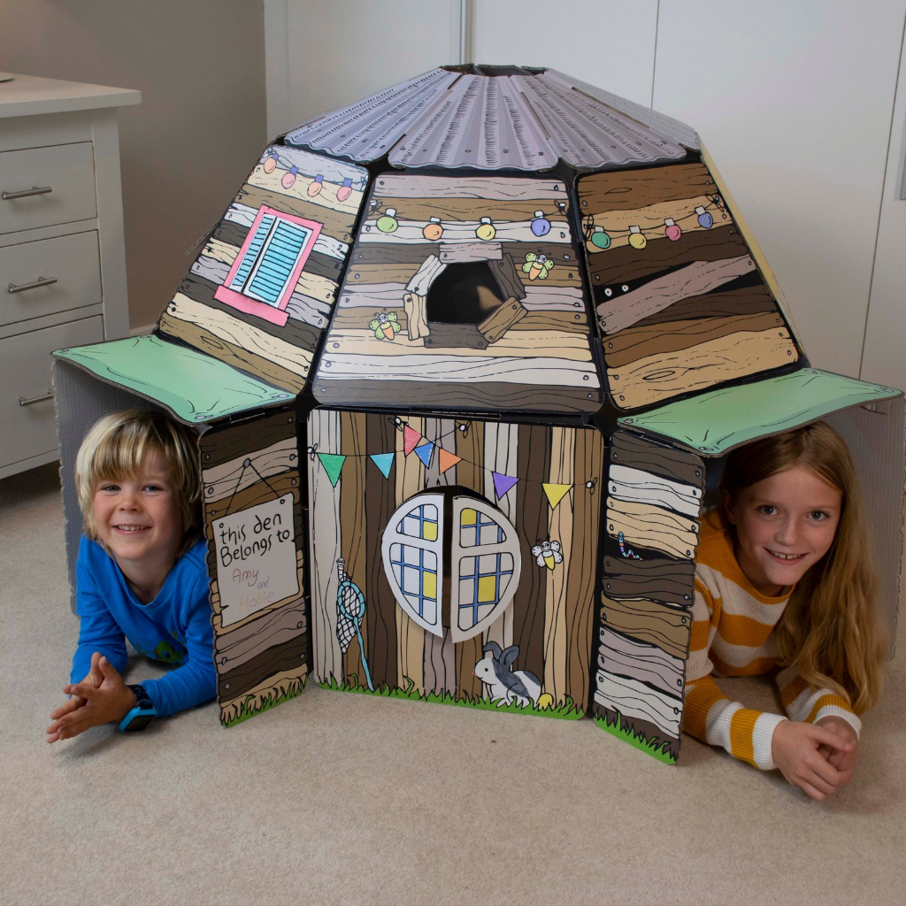 Childrens cardboard playhouse hotsell