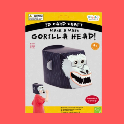 Gorilla 3D Mask Card Craft