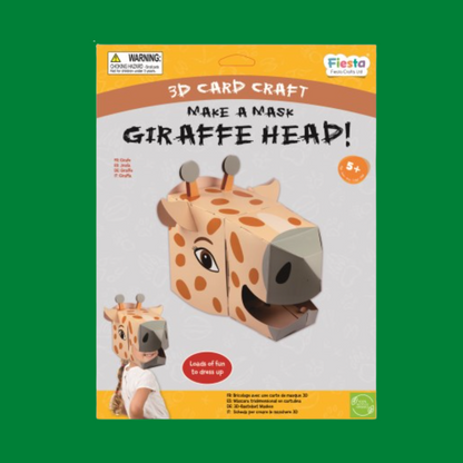 Giraffe 3D Mask Card Craft