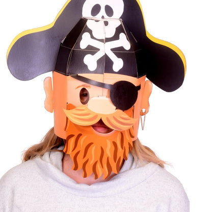 Pirate Head 3D Mask Card Craft