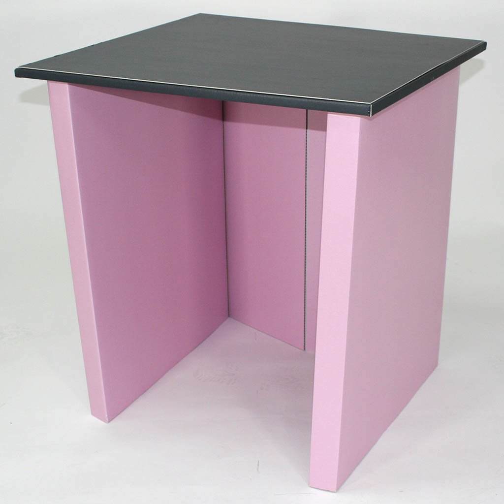 Pink Pack a Desk cardboard desk