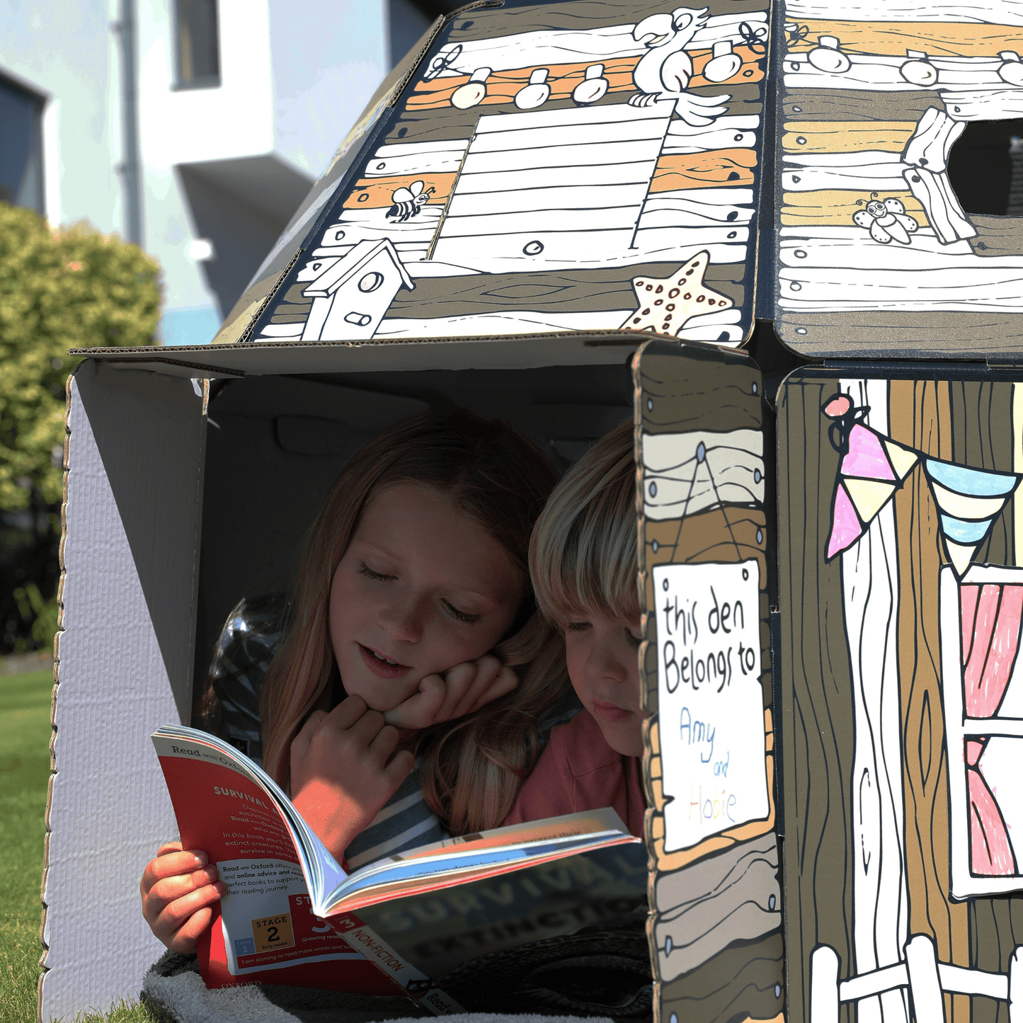 Play Den - Children's Cardboard Playhouse And Periscope