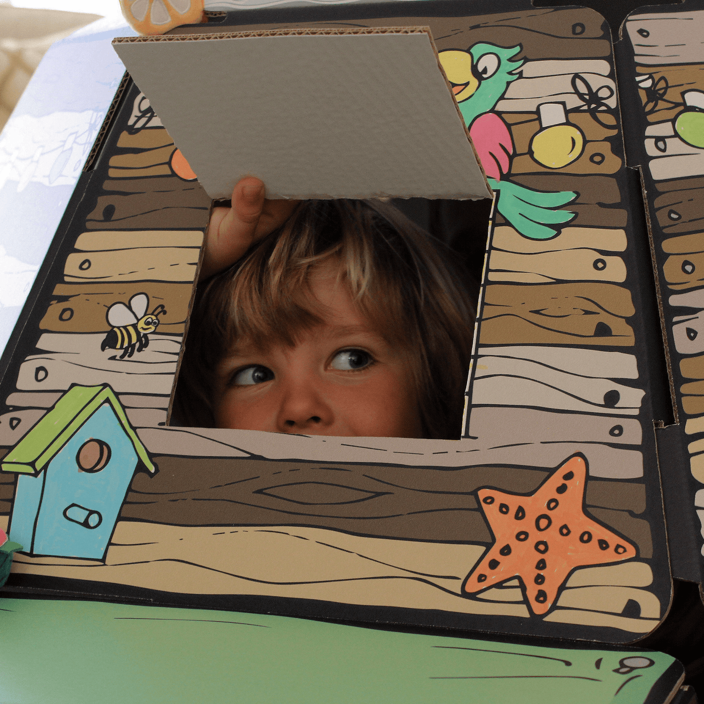 Play Den - Children's Cardboard Playhouse And Periscope