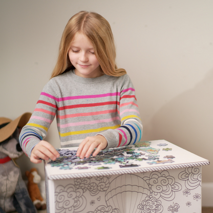 Pack A Desk Jr - Colour In, Cardboard Desk For Children